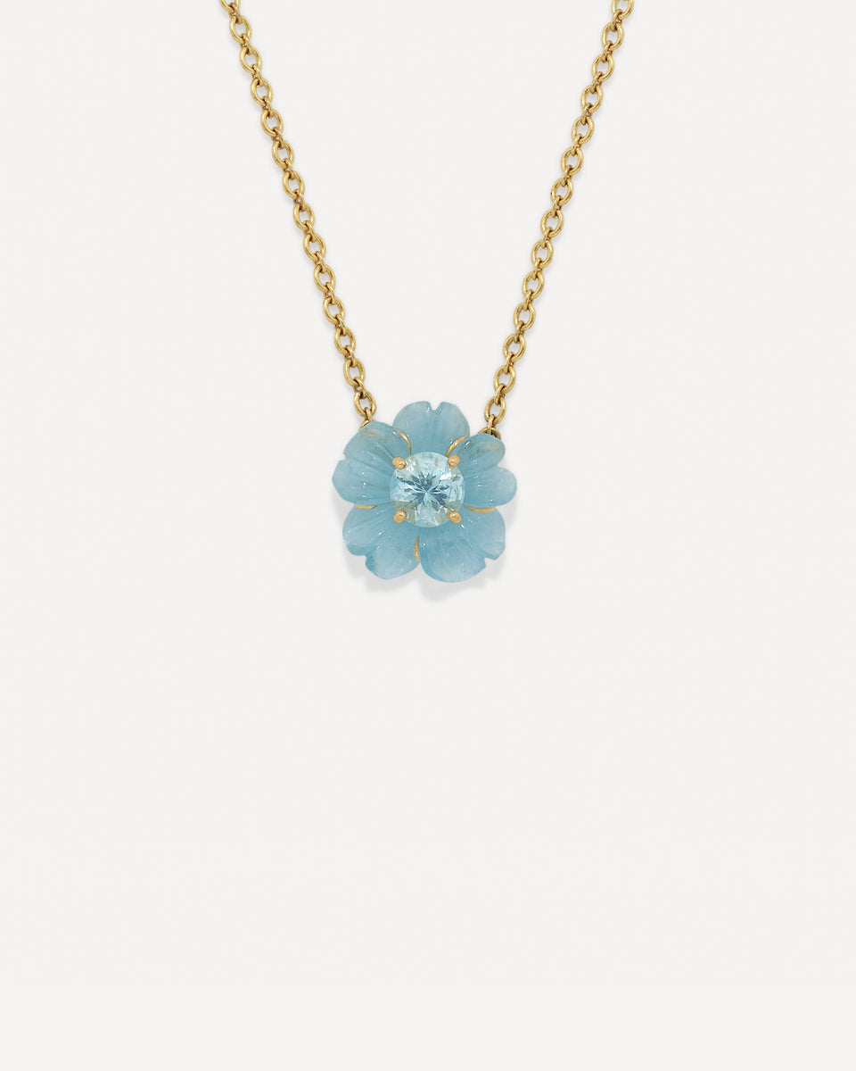 One of a Kind Tropical Flower Necklace - Irene Neuwirth