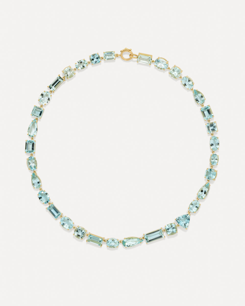 One of a Kind Gemmy Gem Link Necklace - Irene Neuwirth