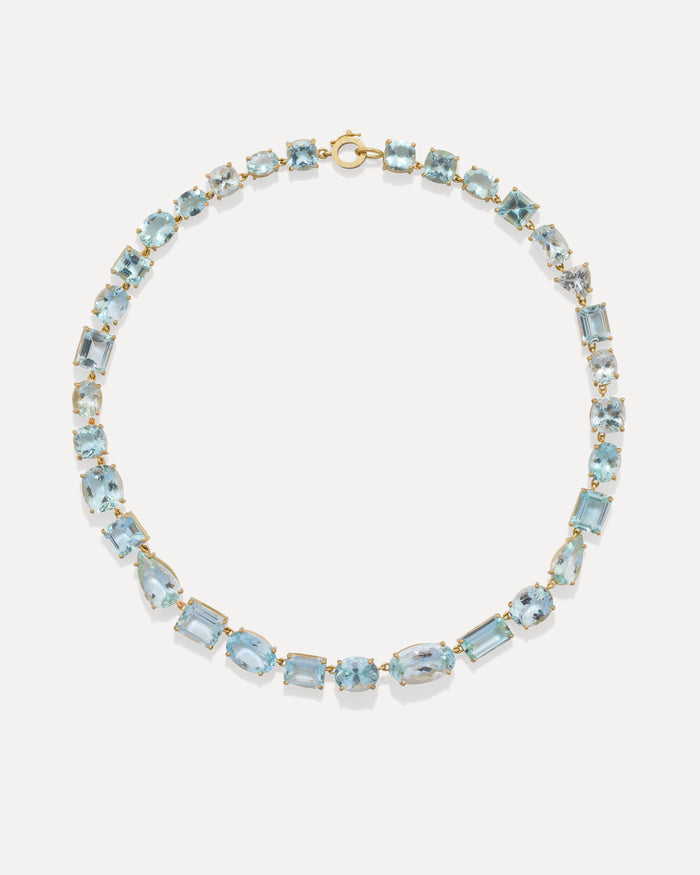One of a Kind Gemmy Gem Link Necklace - Irene Neuwirth