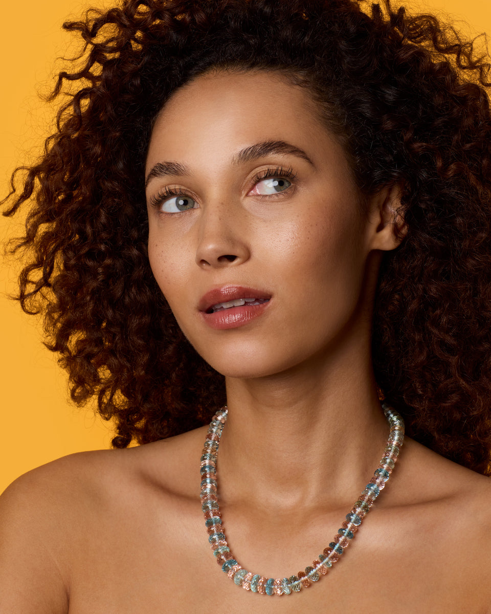 One of a Kind Faceted Beaded Candy Necklace