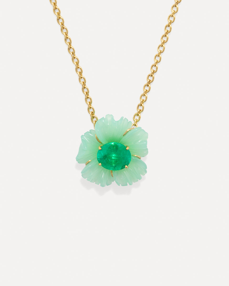 One of a Kind Tropical Flower Necklace