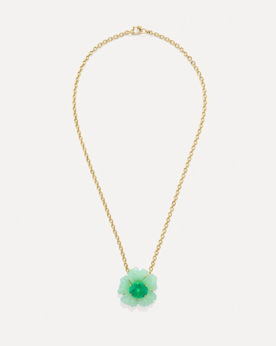 One of a Kind Tropical Flower Necklace