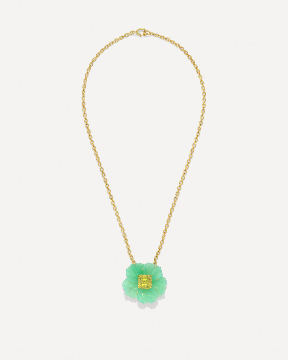 One of a Kind Tropical Flower Necklace - Irene Neuwirth