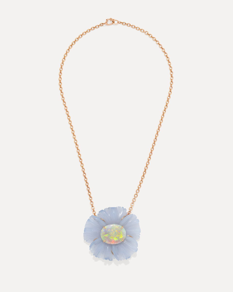 One of a Kind Tropical Flower Necklace