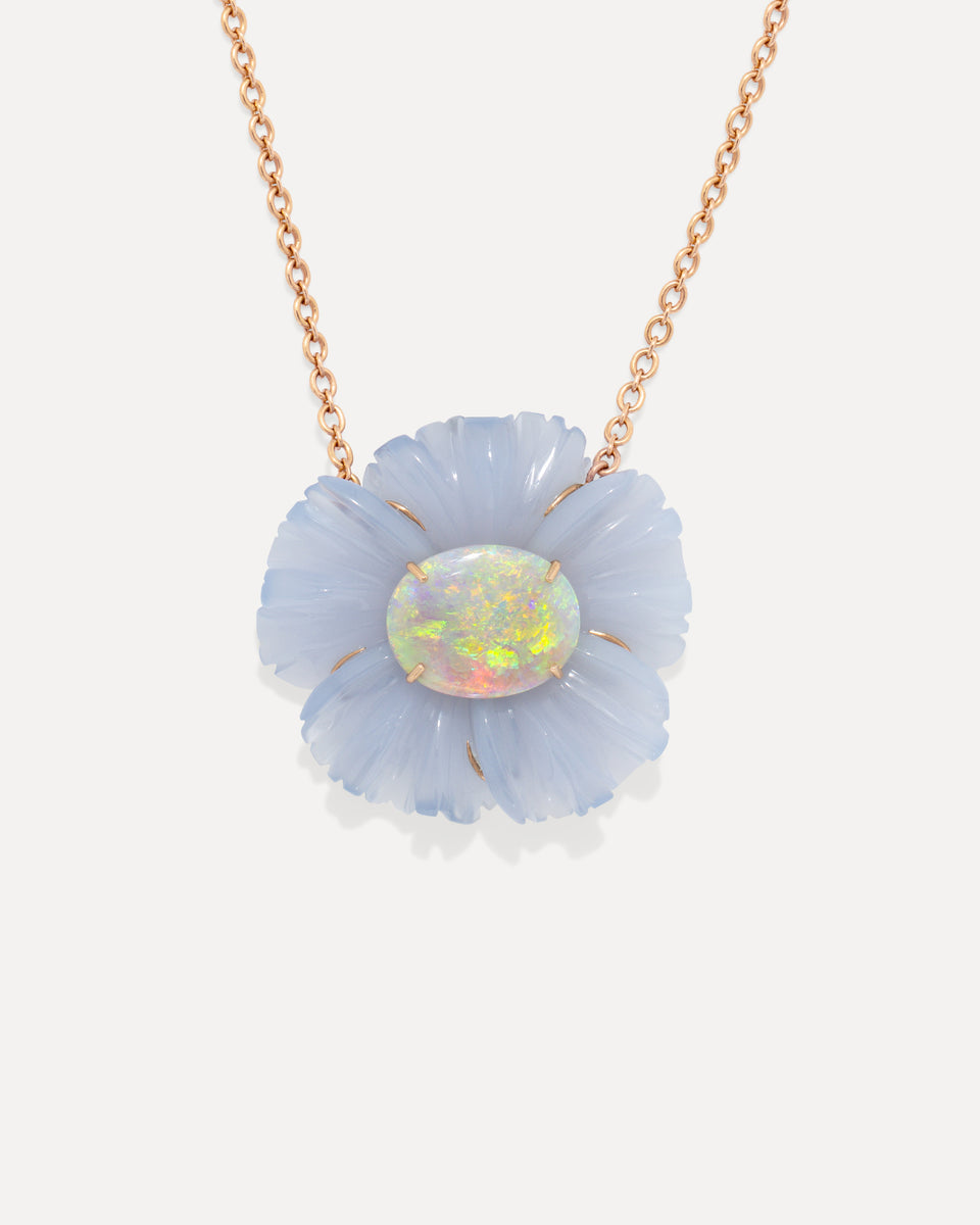 One of a Kind Tropical Flower Necklace
