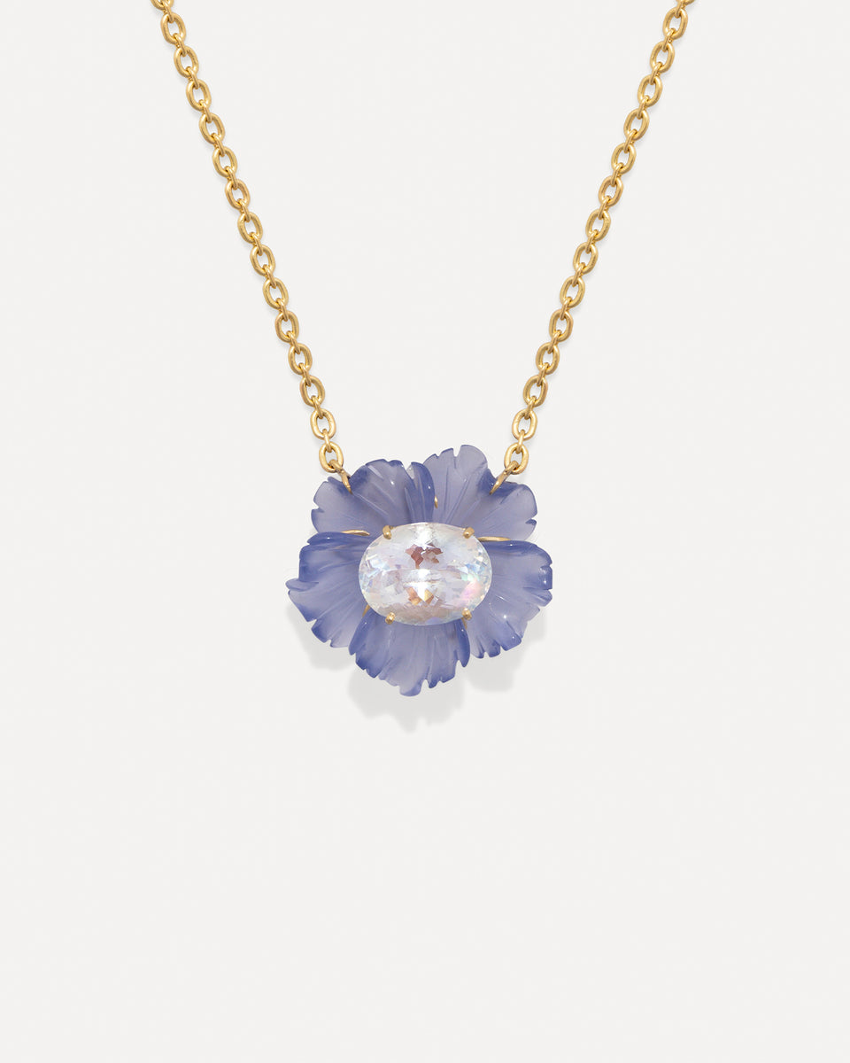 One of a Kind Tropical Flower Necklace