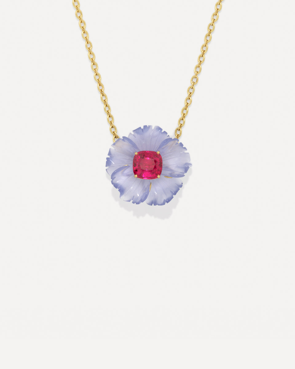 One of a Kind Tropical Flower Necklace