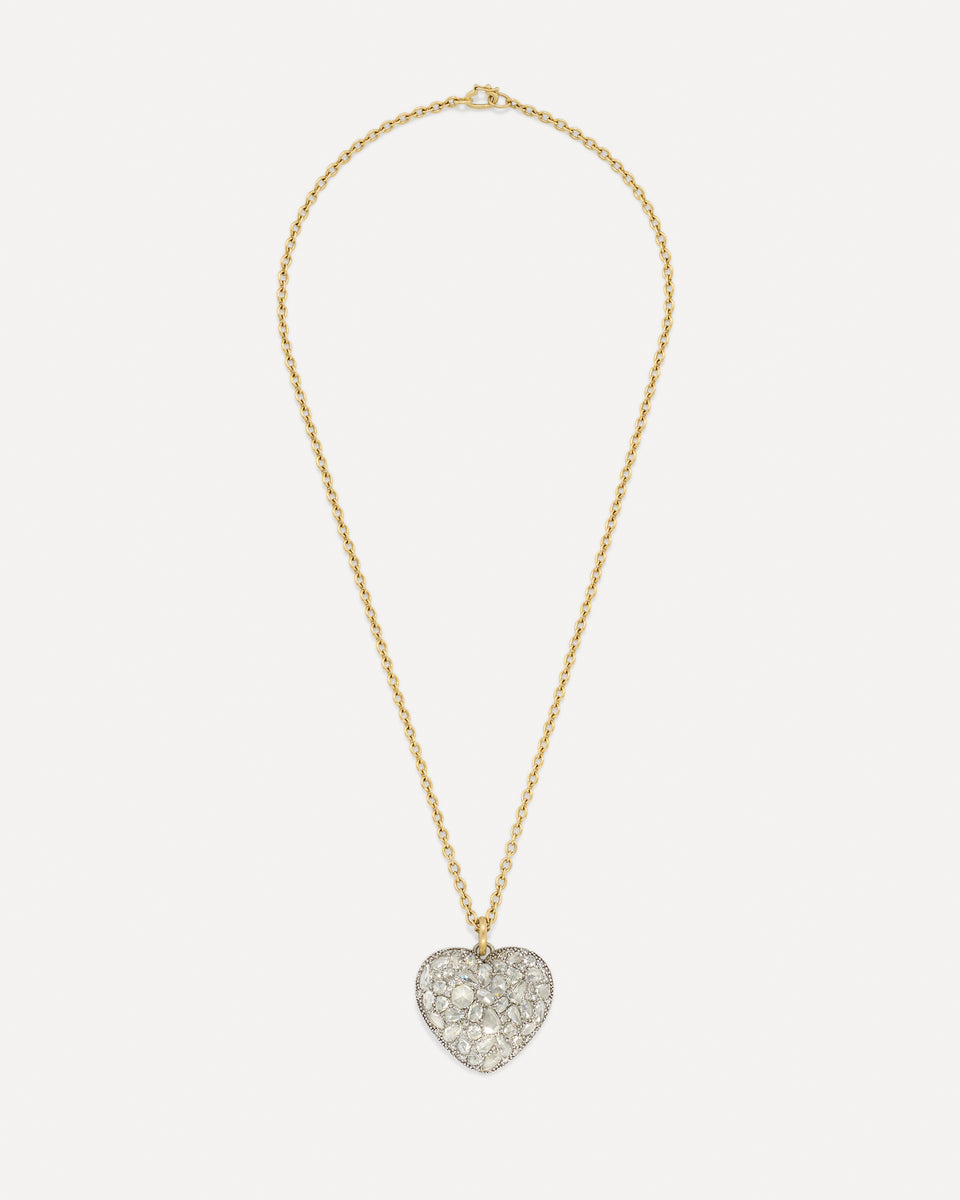 One of a Kind Diamond Love Pendant Necklace - Irene Neuwirth