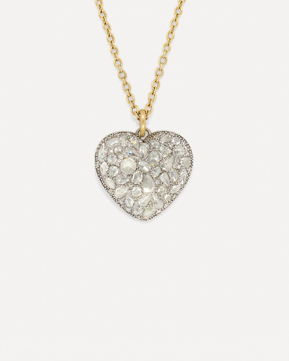 One of a Kind Diamond Love Pendant Necklace - Irene Neuwirth