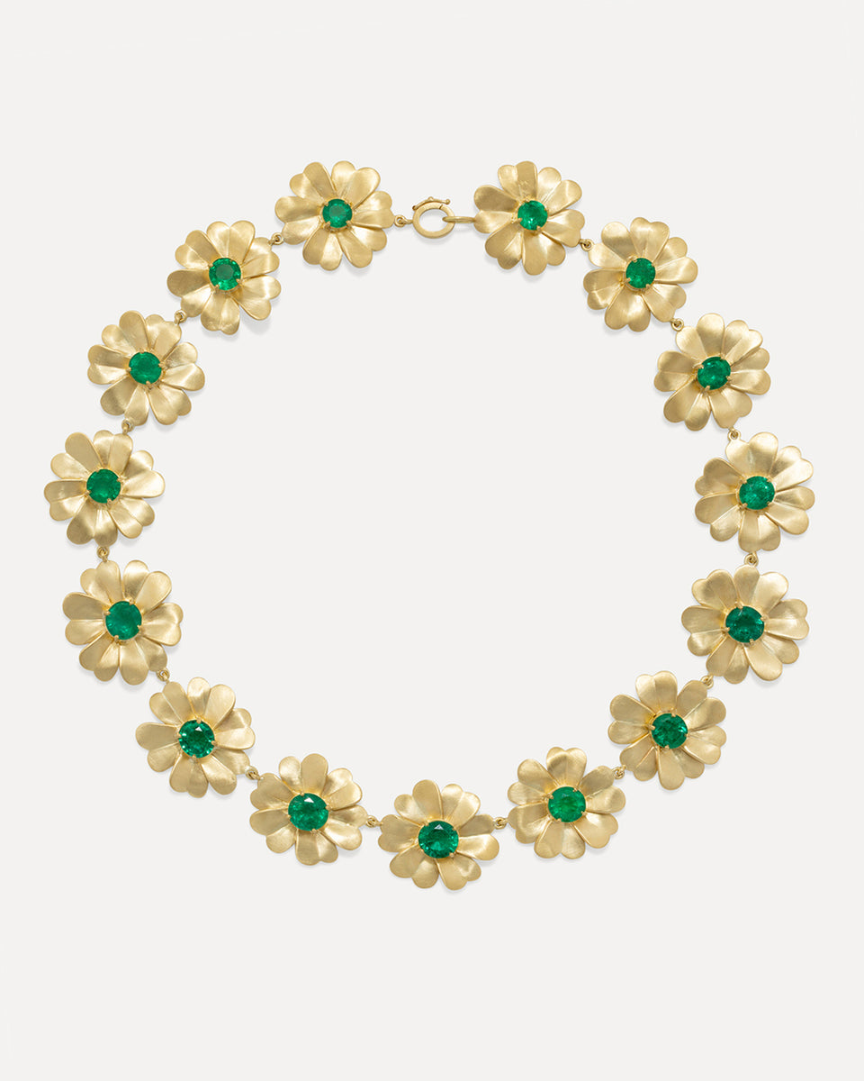 One of a Kind Golden Blossom Necklace - Irene Neuwirth
