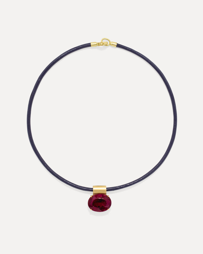 One of a Kind Fruit Leather Choker - Irene Neuwirth