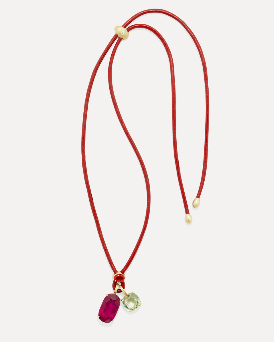 One of a Kind Fruit Leather Necklace - Irene Neuwirth