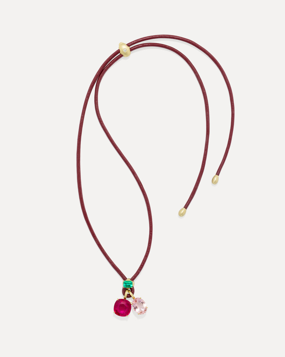 One of a Kind Fruit Leather Necklace - Irene Neuwirth