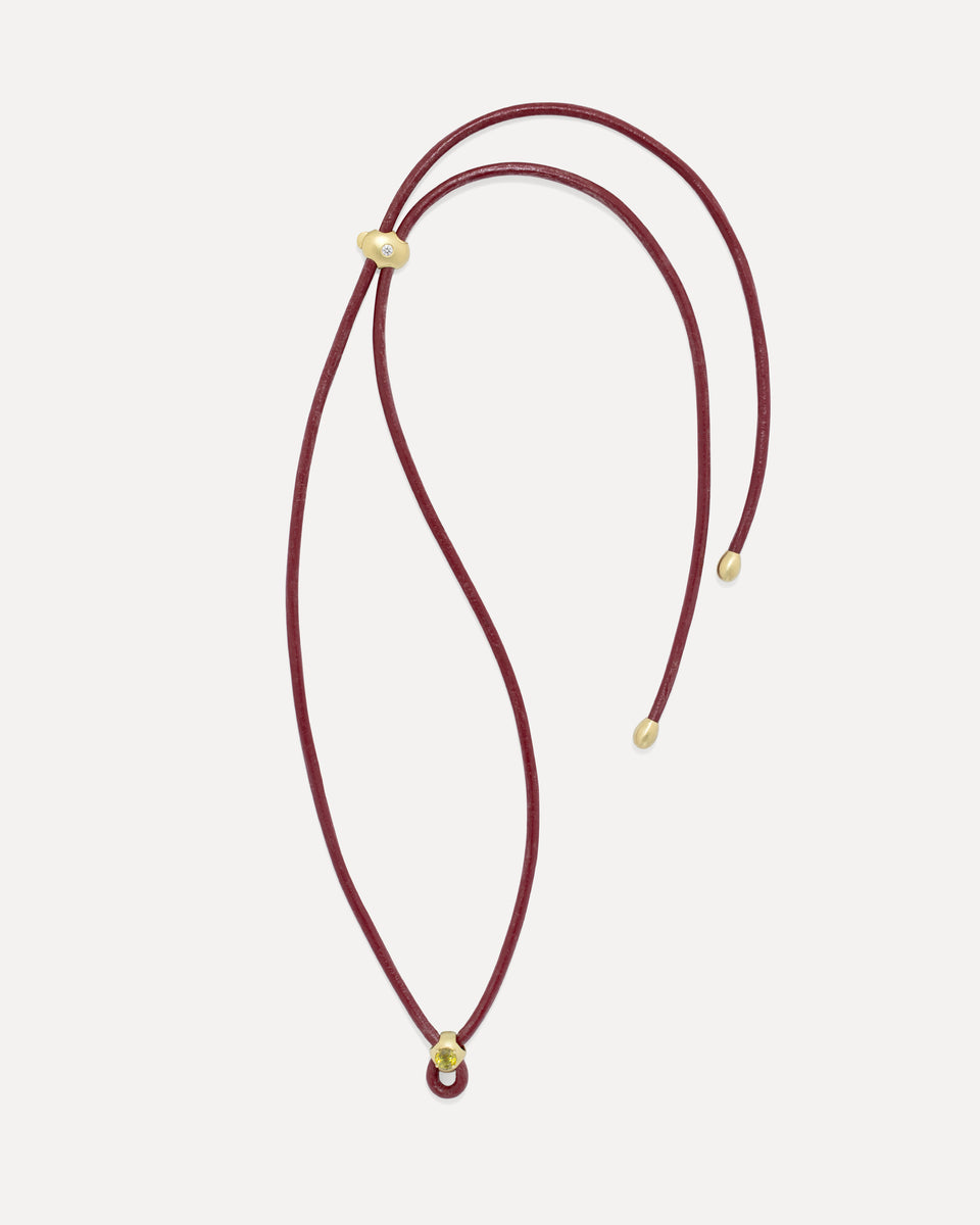 One of a Kind Fruit Leather Necklace