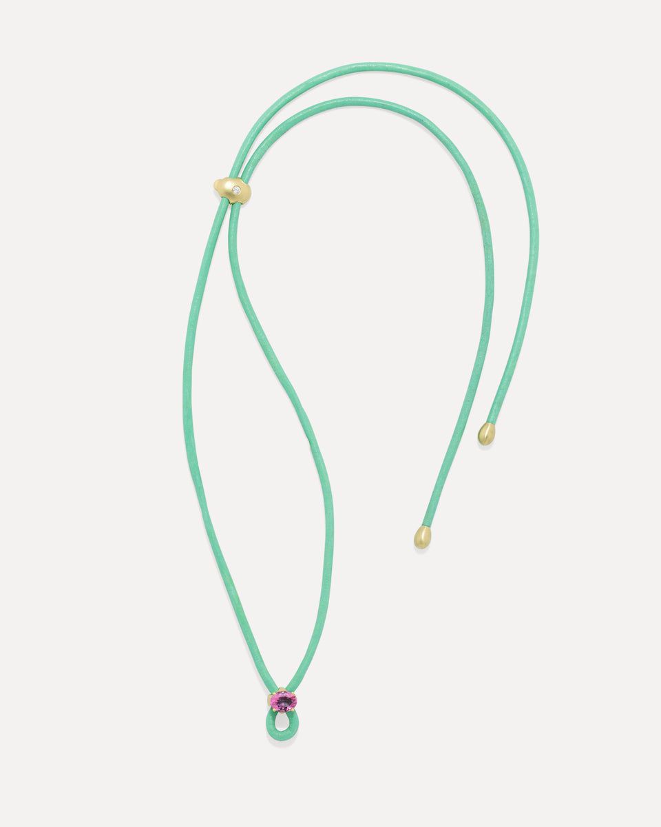 One of a Kind Fruit Leather Lucky Charm Necklace - Irene Neuwirth
