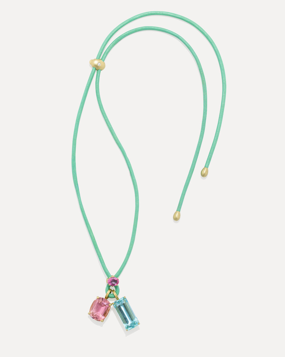 One of a Kind Fruit Leather Lucky Charm Necklace - Irene Neuwirth