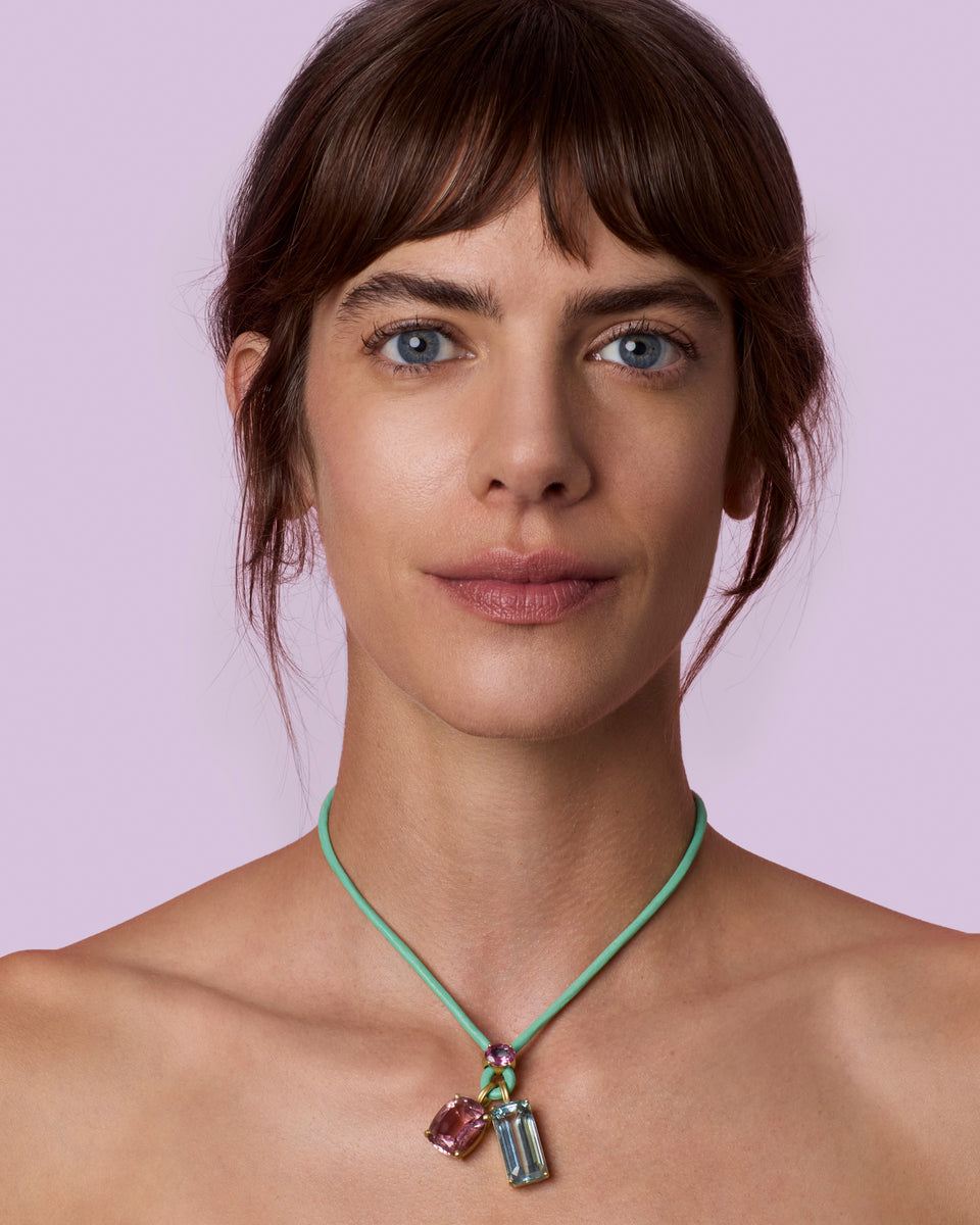 One of a Kind Fruit Leather Lucky Charm Necklace - Irene Neuwirth