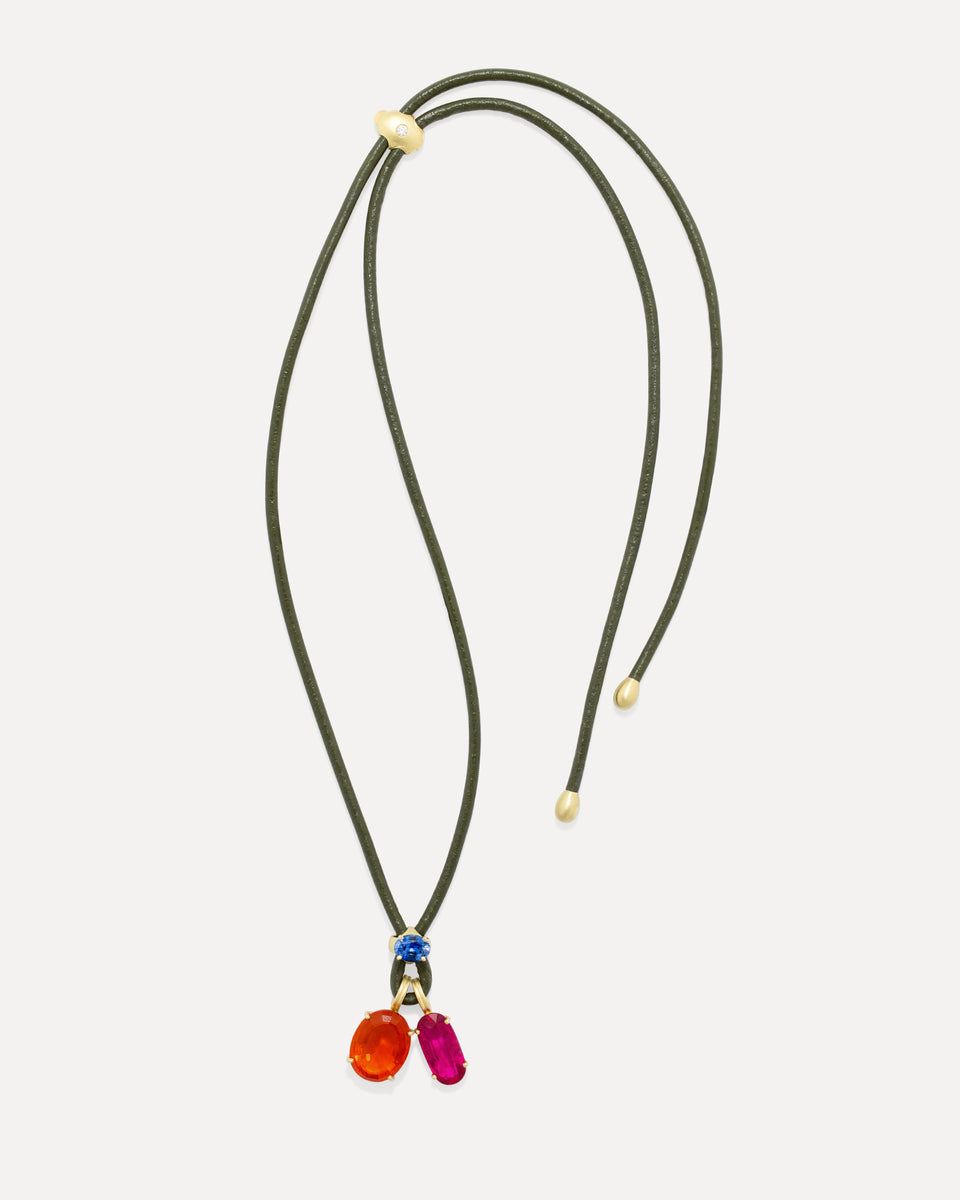 One of a Kind Fruit Leather Necklace - Irene Neuwirth