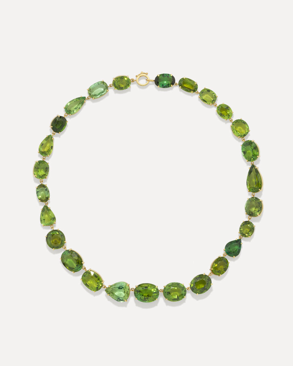 One of a Kind Gemmy Gem Link Necklace - Irene Neuwirth