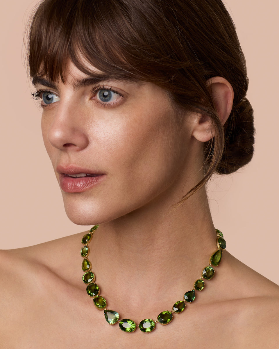 One of a Kind Gemmy Gem Link Necklace - Irene Neuwirth