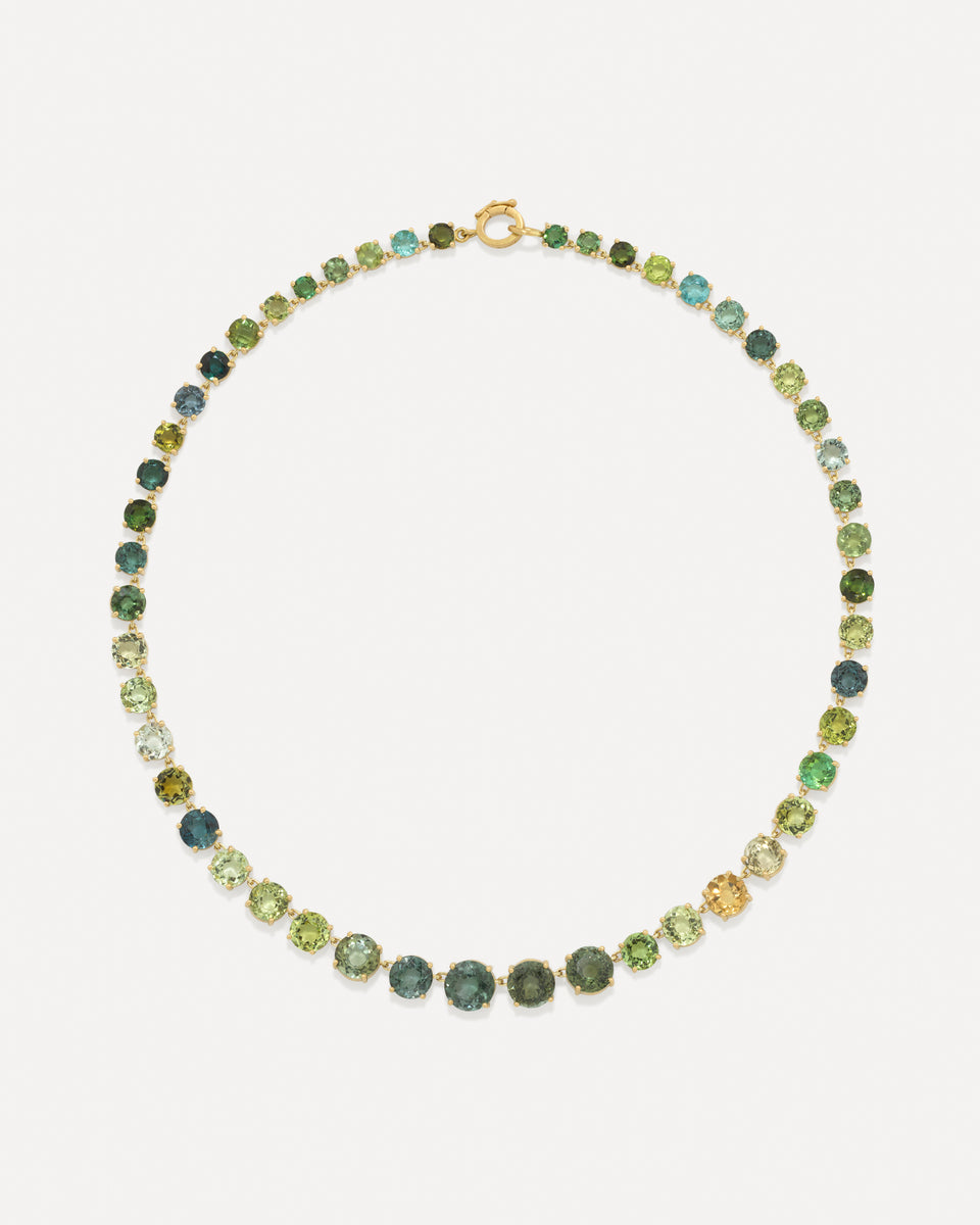 One of a Kind Gemmy Gem Link Necklace - Irene Neuwirth