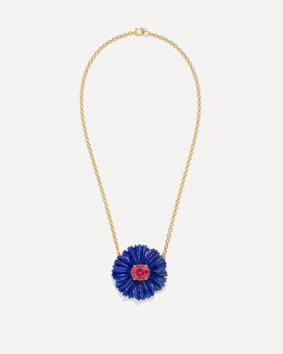 One of a Kind Tropical Flower Necklace - Irene Neuwirth