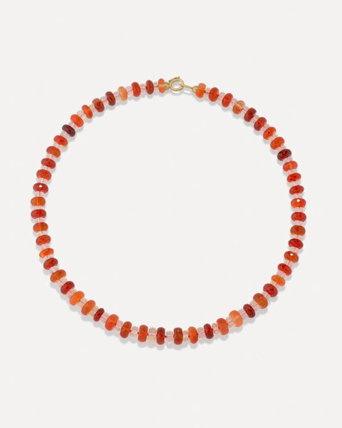One of a Kind Faceted Beaded Candy Necklace - Irene Neuwirth
