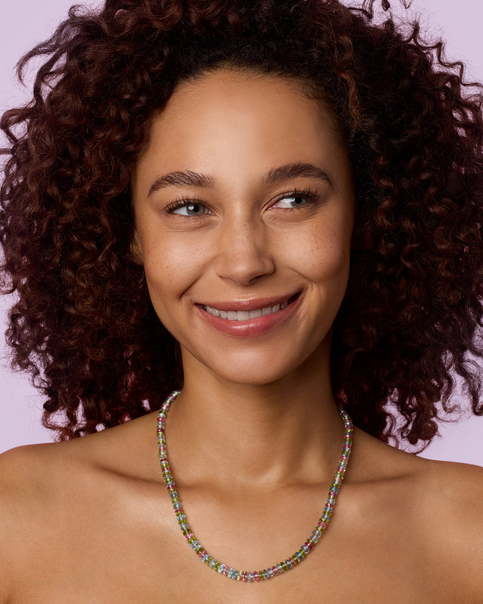 One of a Kind Faceted Beaded Candy Necklace