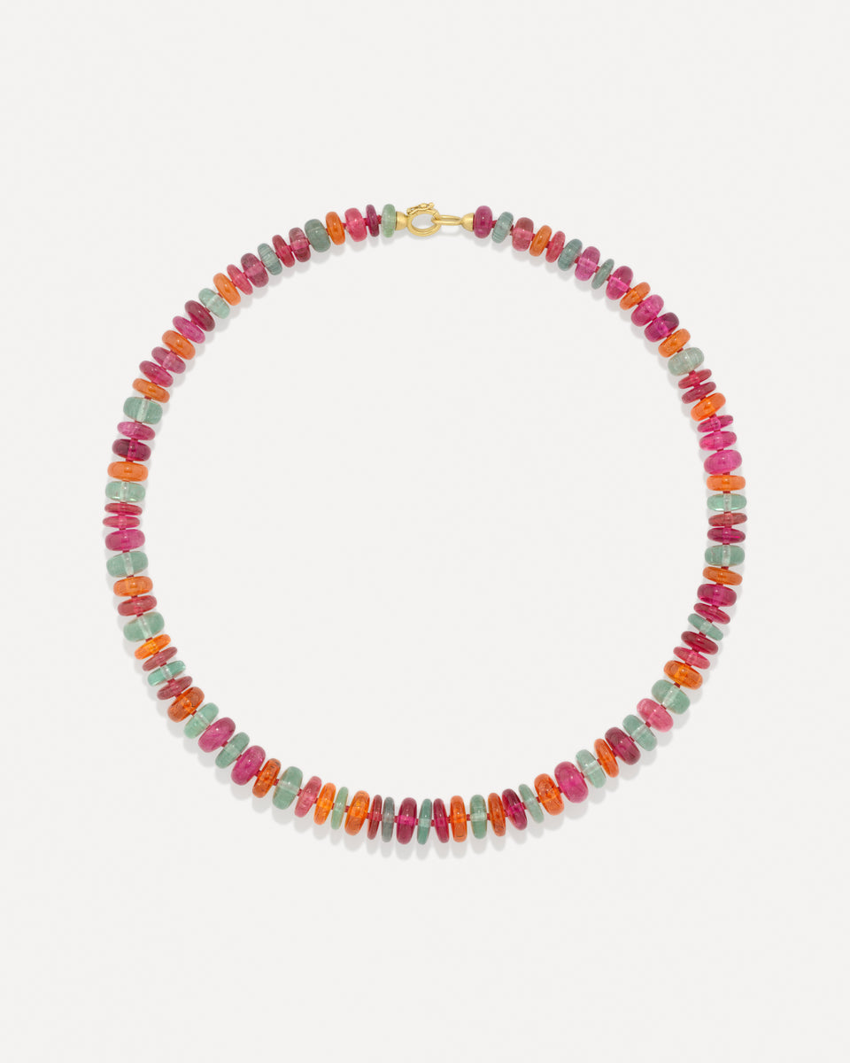 One of a Kind Smooth Beaded Candy Necklace - Irene Neuwirth