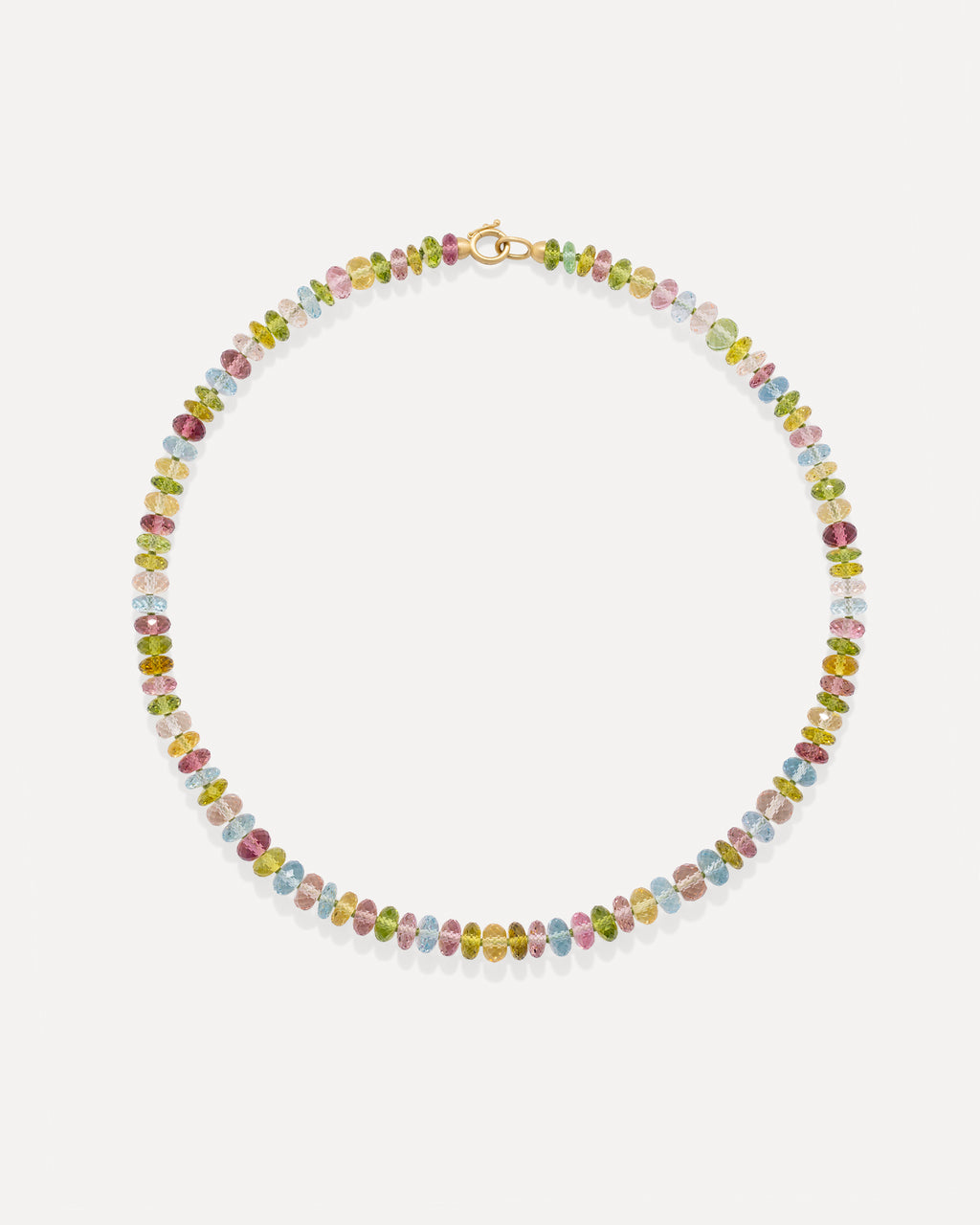 One of a Kind Faceted Beaded Candy Necklace - Irene Neuwirth