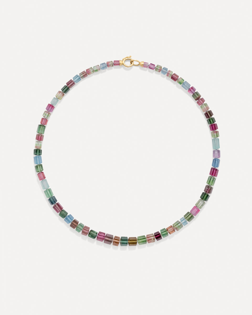 One of a Kind Hexagonal Beaded Candy Necklace - Irene Neuwirth