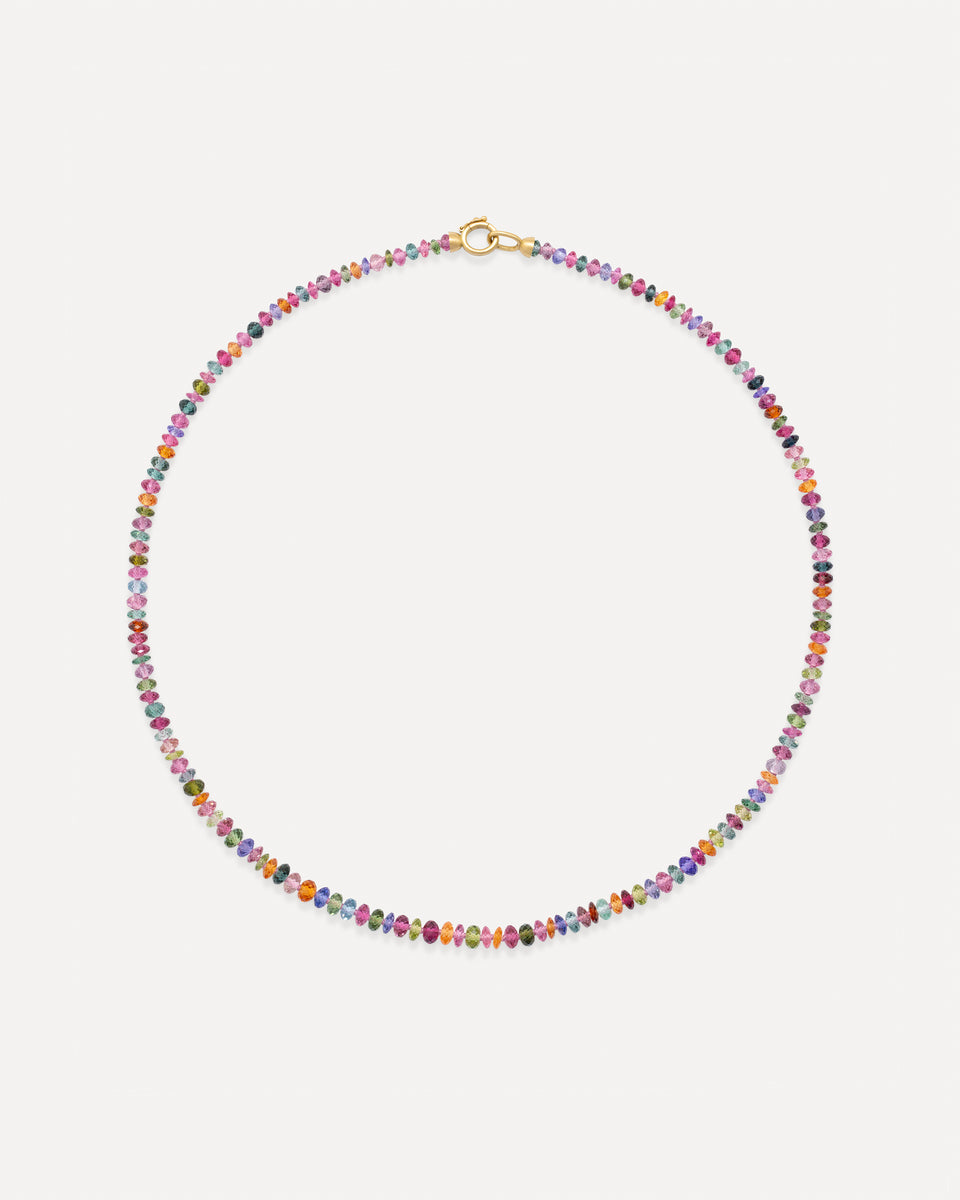One of a Kind Faceted Beaded Candy Necklace - Irene Neuwirth