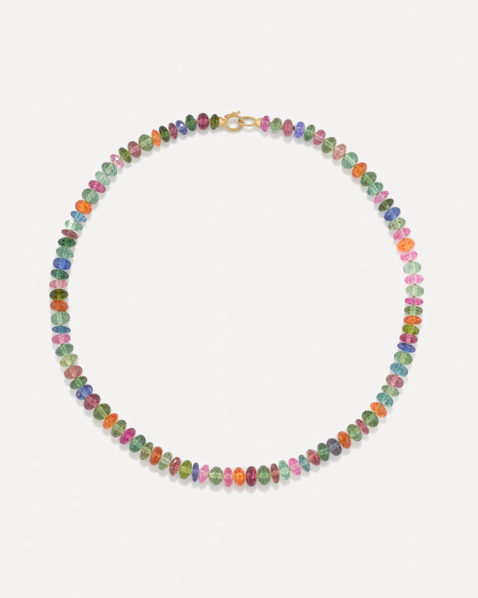 One of a Kind Faceted Beaded Candy Necklace Multi 18k Yellow Gold – Irene  Neuwirth