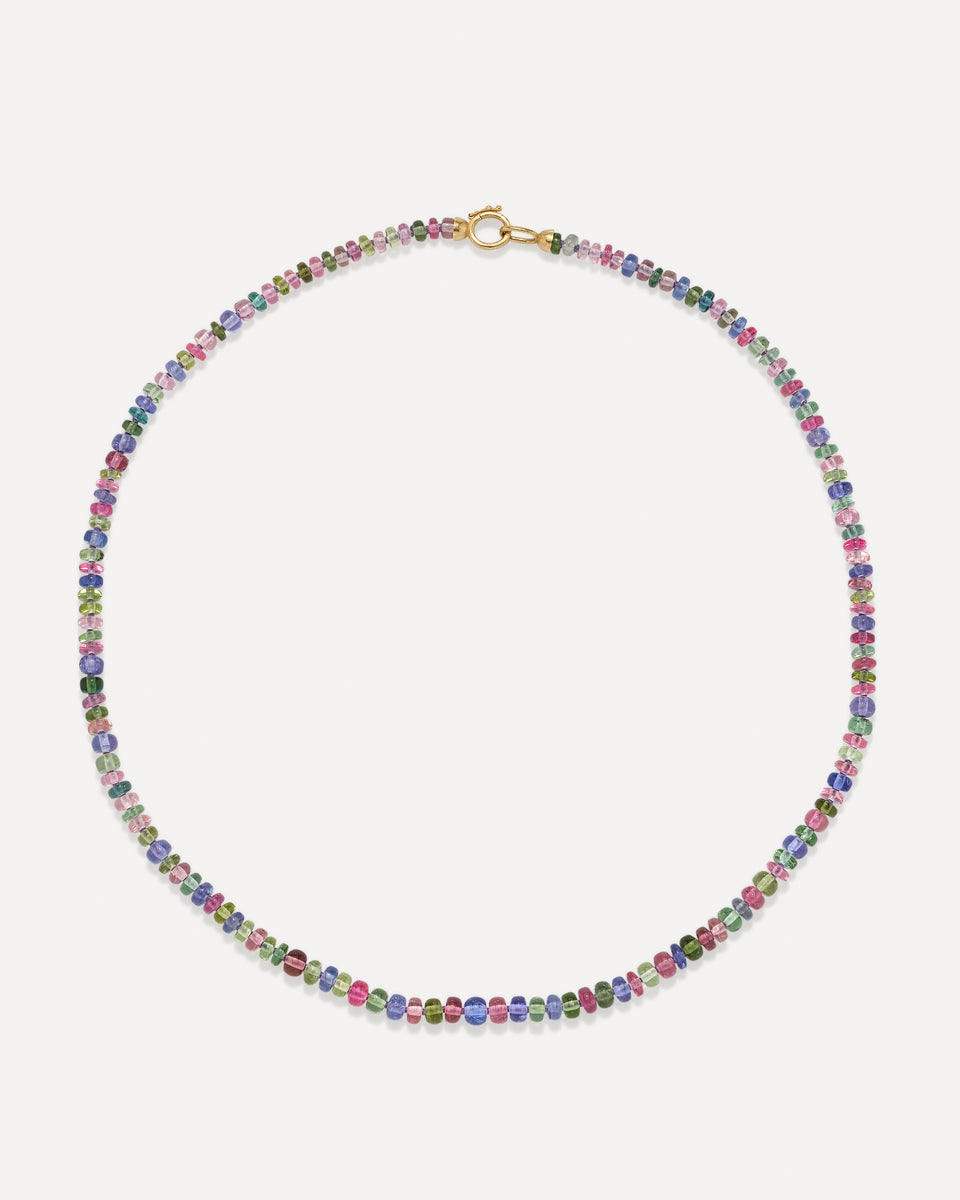 One of a Kind Smooth Beaded Candy Necklace - Irene Neuwirth