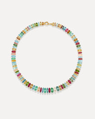 One of a Kind Ultra Luxe Gemmy Gem Beaded Candy Necklace Multi 18k