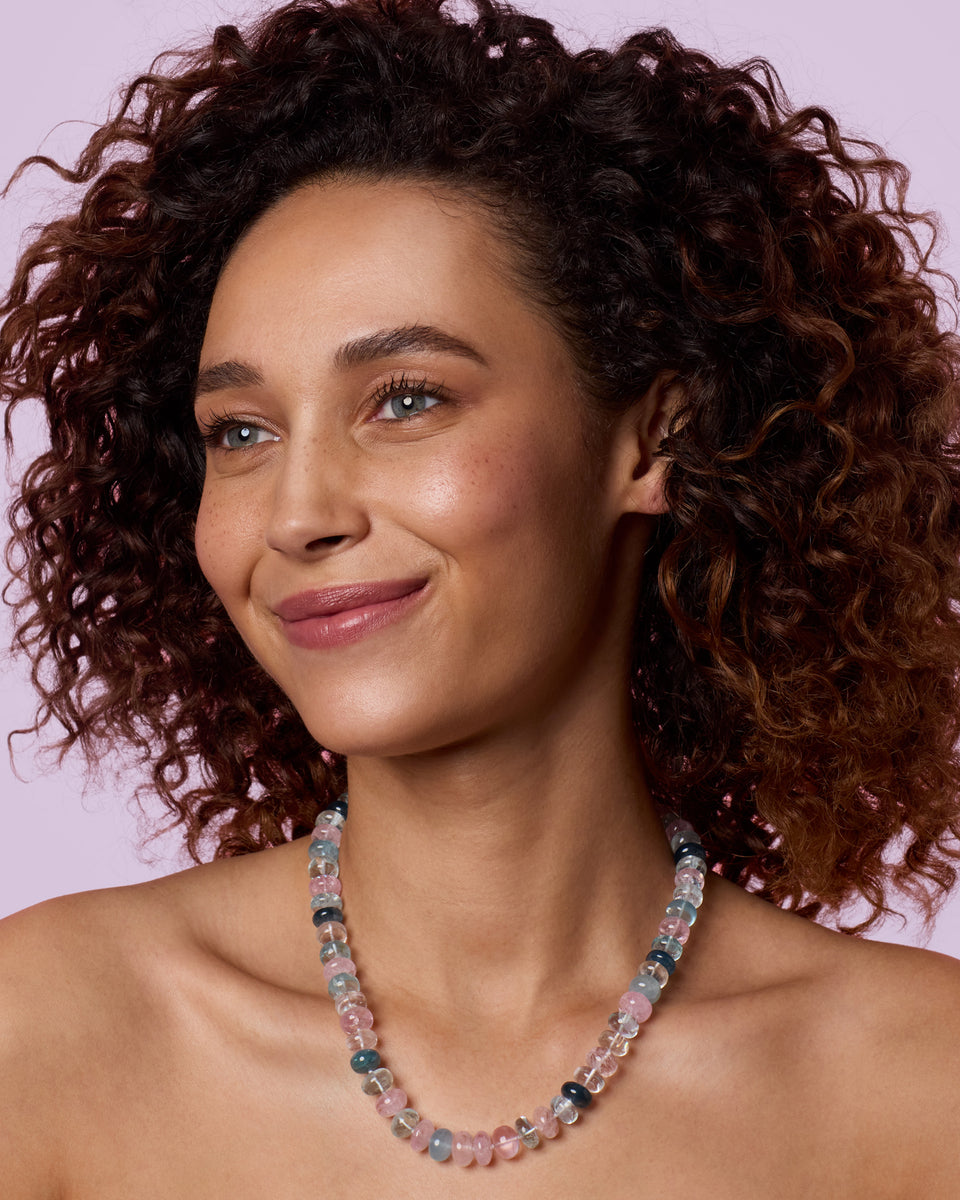 One of a Kind Smooth Beaded Candy Necklace - Irene Neuwirth