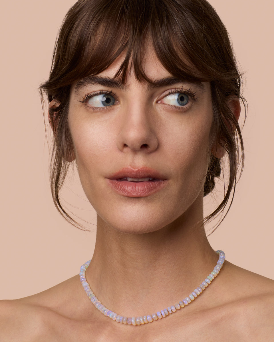 One of a Kind Faceted Beaded Candy Necklace - Irene Neuwirth