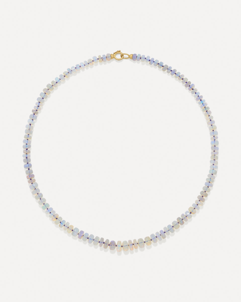 One of a Kind Faceted Beaded Candy Necklace - Irene Neuwirth