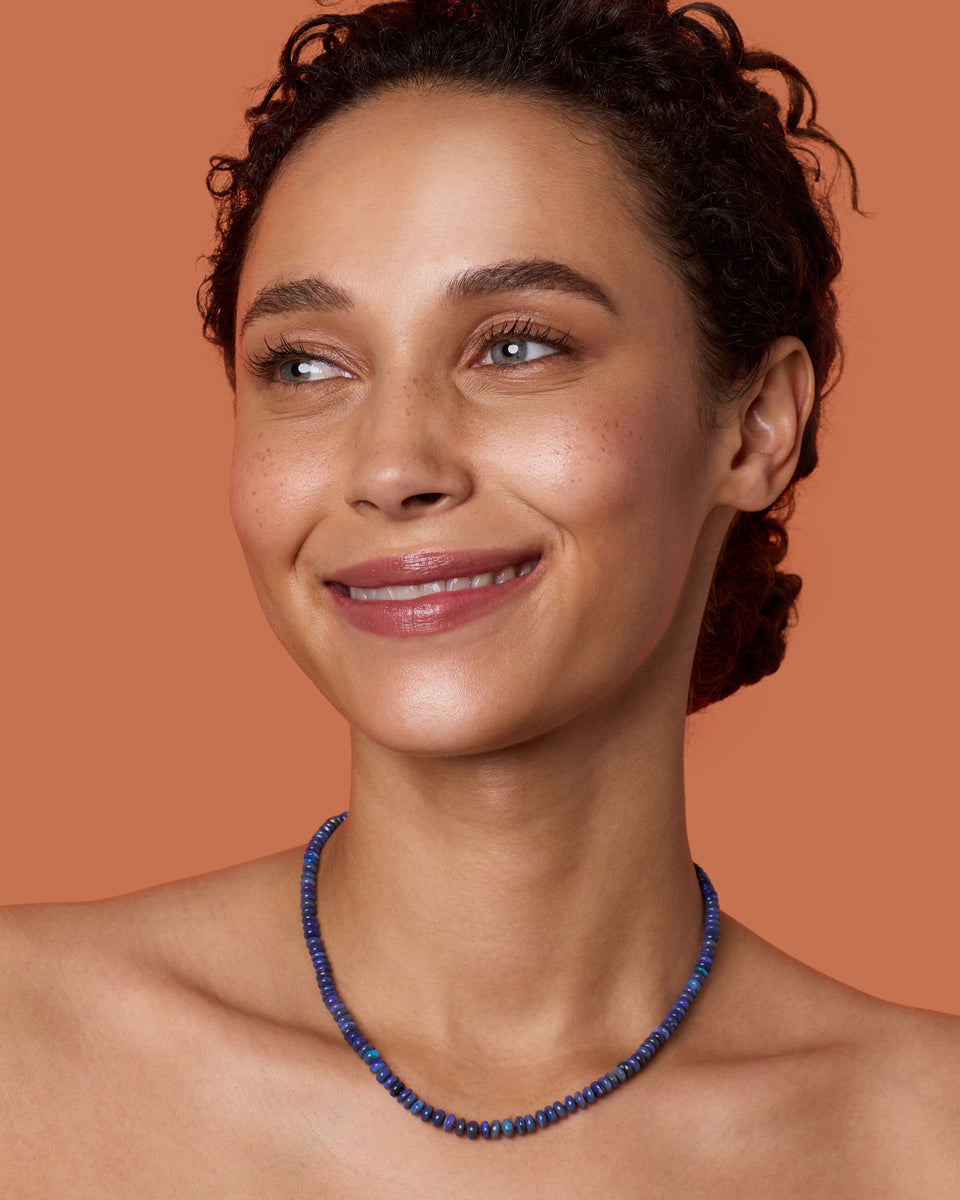 One of a Kind Smooth Beaded Candy Necklace - Irene Neuwirth