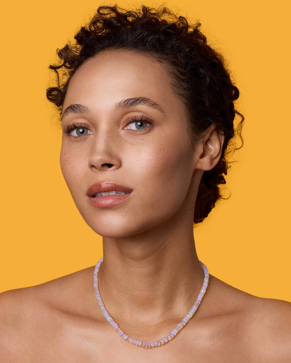 One of a Kind Faceted Beaded Candy Necklace