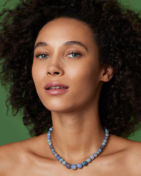 One of a Kind Round Beaded Candy Necklace - Irene Neuwirth