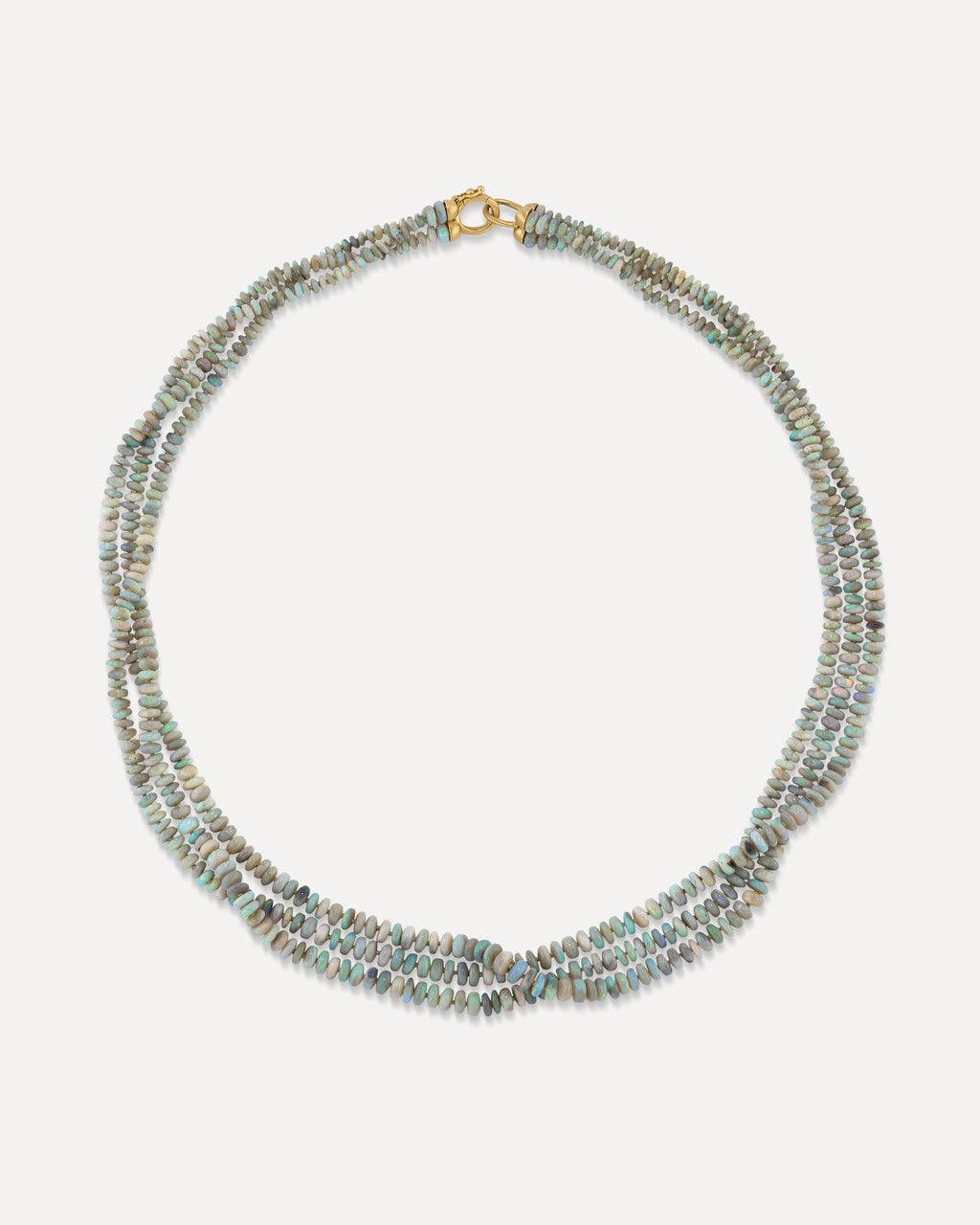 One of a Kind Smooth Triple Strand Candy Necklace - Irene Neuwirth