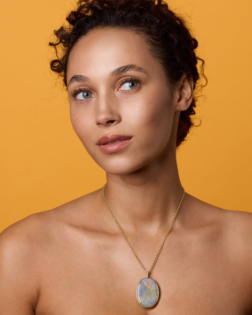 One of a Kind Studded Pendant Necklace