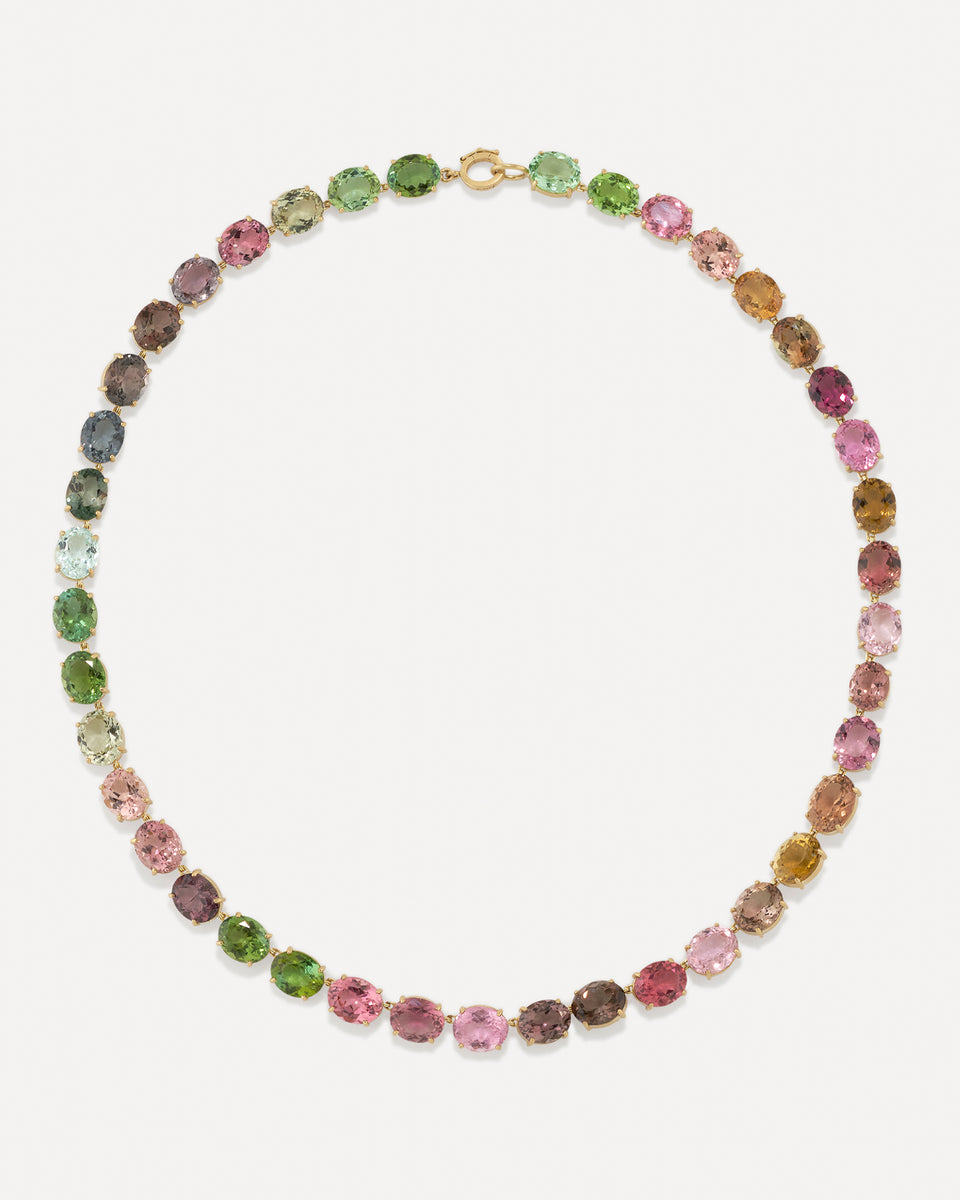 One of a Kind Gemmy Gem Link Necklace - Irene Neuwirth