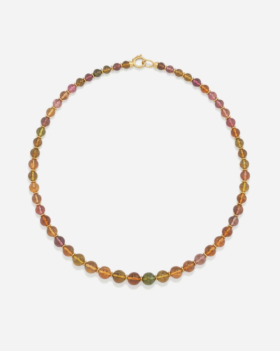 One of a Kind Smooth Gold Beaded Candy Necklace - Irene Neuwirth