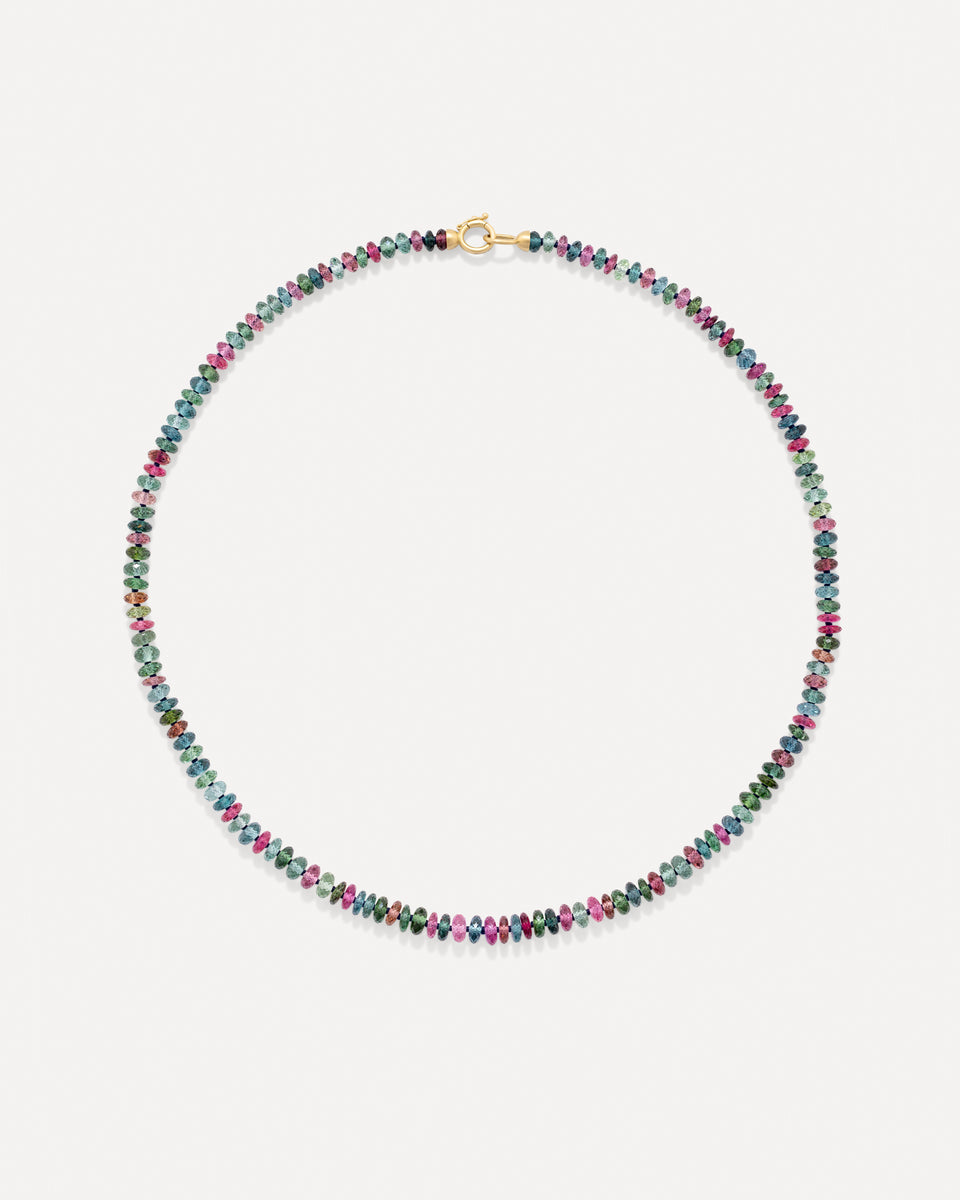 One of a Kind Faceted Beaded Candy Necklace - Irene Neuwirth