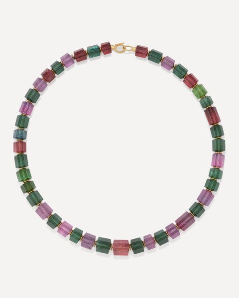 One of a Kind Gold Beaded Candy Necklace - Irene Neuwirth