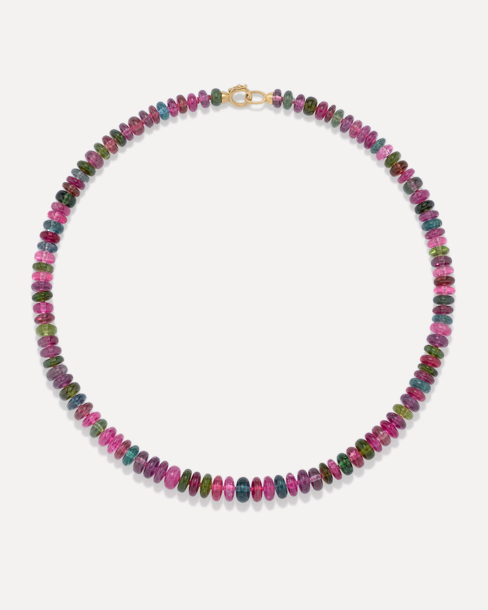 One of a Kind Smooth Beaded Candy Necklace - Irene Neuwirth