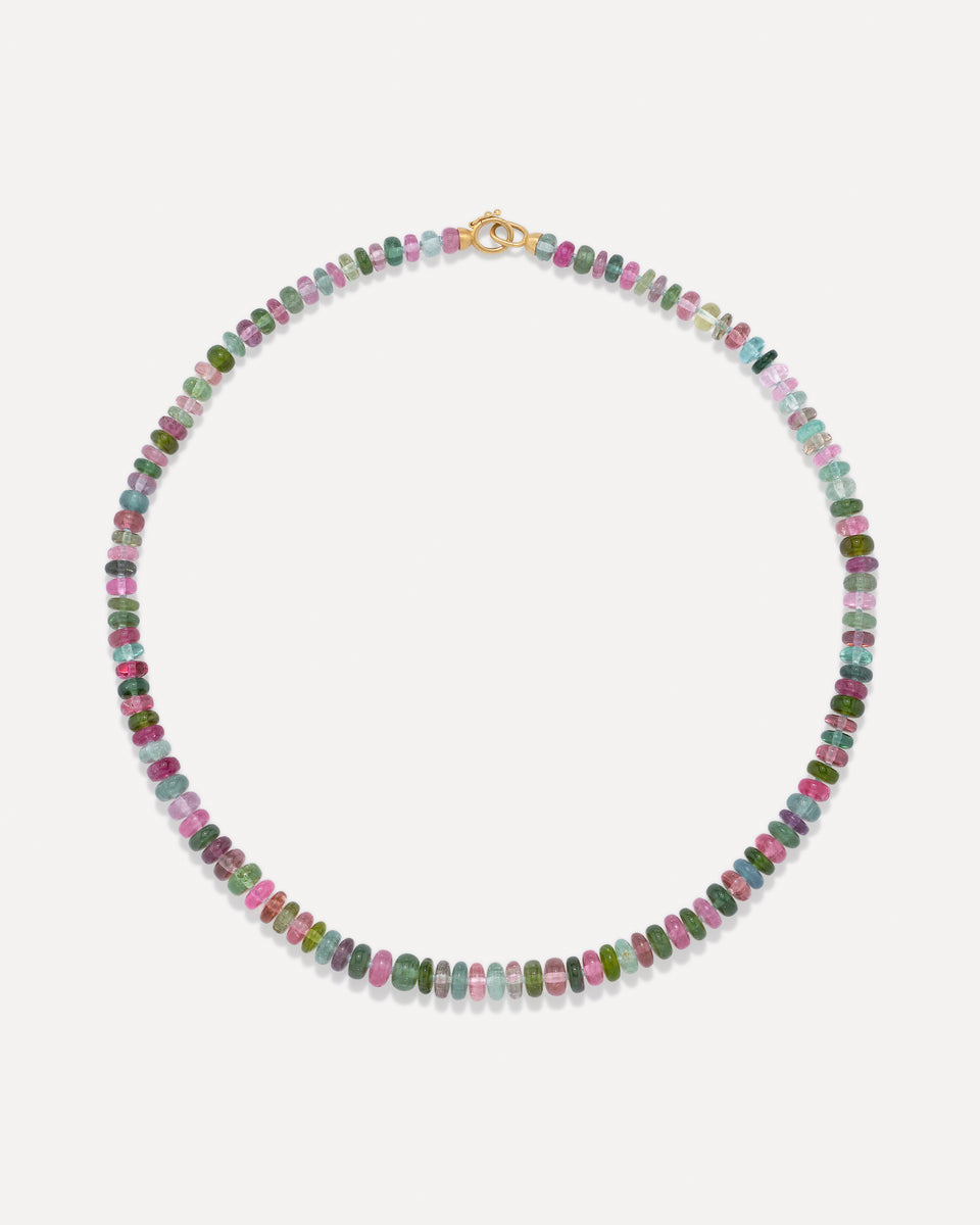 One of a Kind Smooth Beaded Candy Necklace - Irene Neuwirth