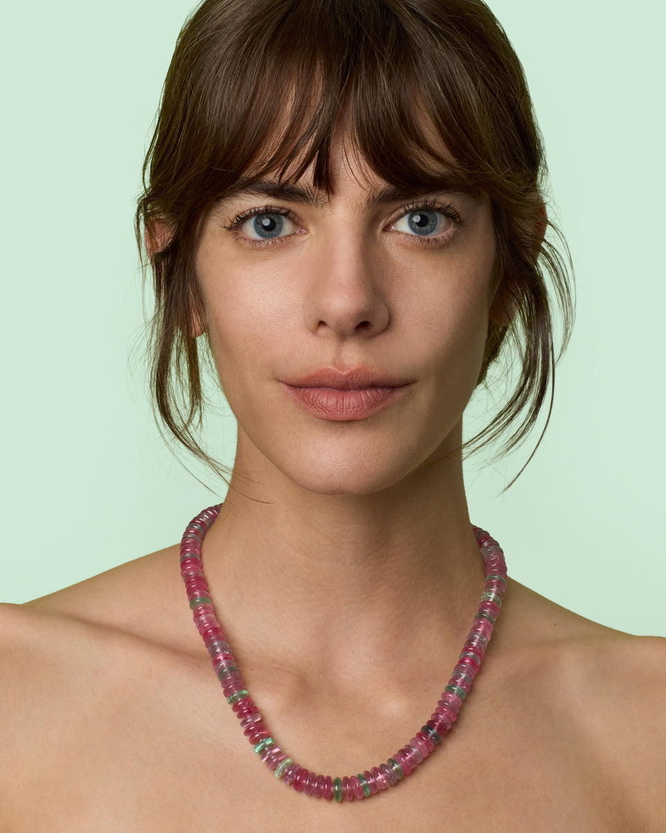 One of a Kind Smooth Beaded Candy Necklace - Irene Neuwirth